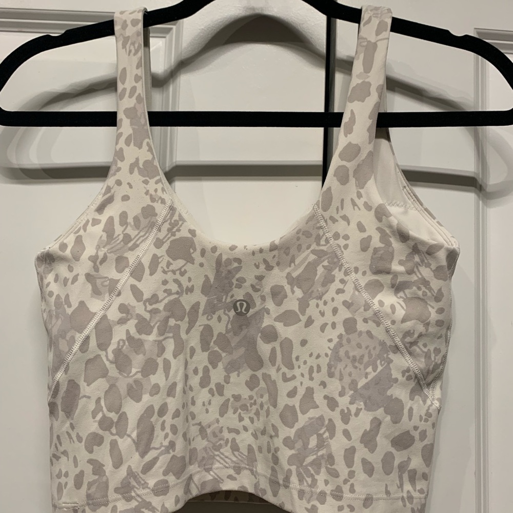 Lululemon Align Tank 6 White Cheetah